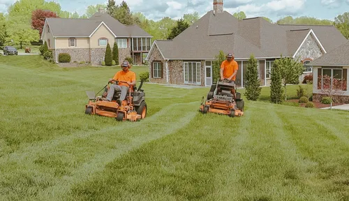 Lawn mowing service.